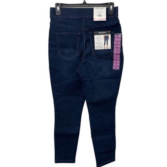 NWT Nine West Heidi‎ Pull on Skinny Crop Jeans Size 6 - Picture 3 of 9